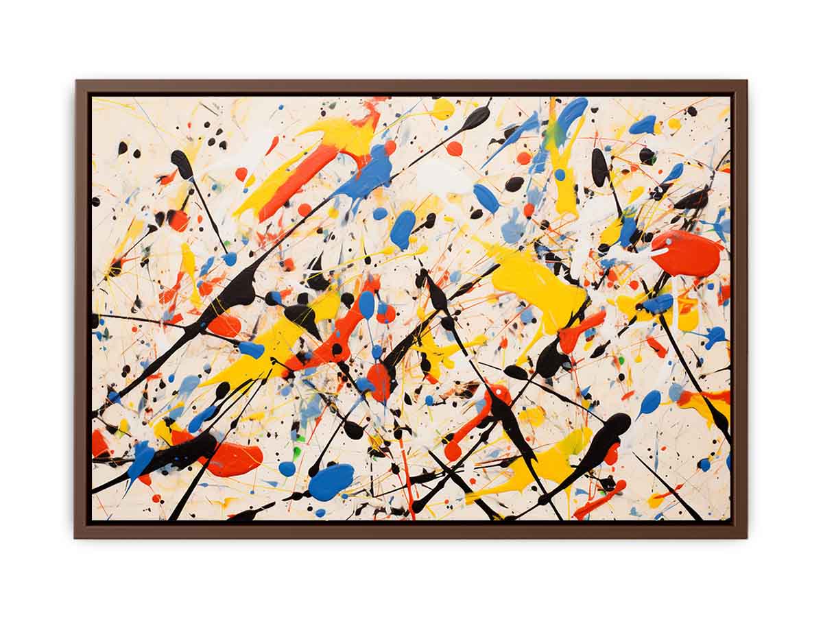 Jackson Pollock Inspired Drop painting  Canvas Art Print-6