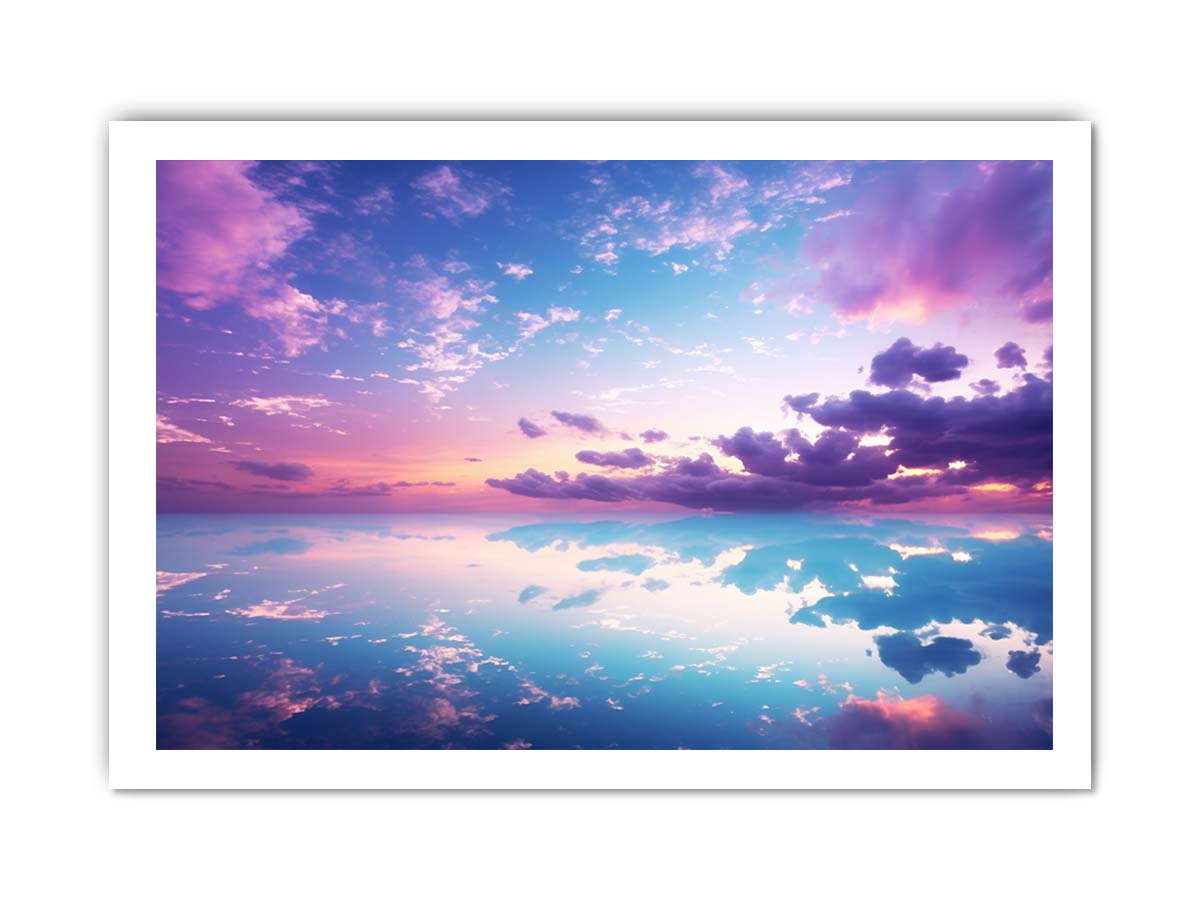 Beautiful Pink Blue Artwork Canvas Art Print-8