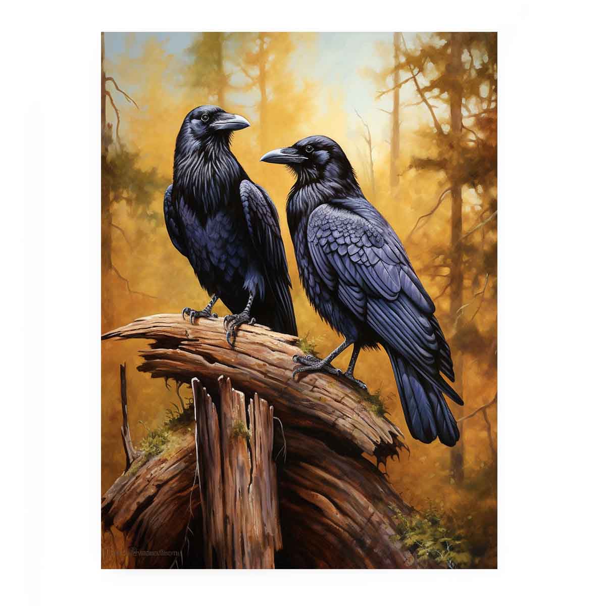 Ravens  Canvas Painitng Print-0