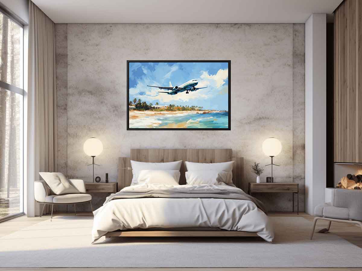 Airplane Art  Canvas Painting Print-2