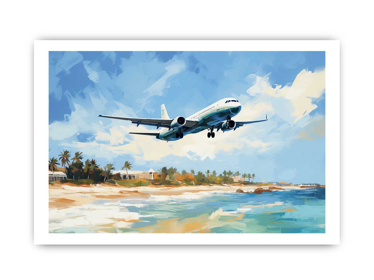 Airplane Art  Canvas Painting Print-8