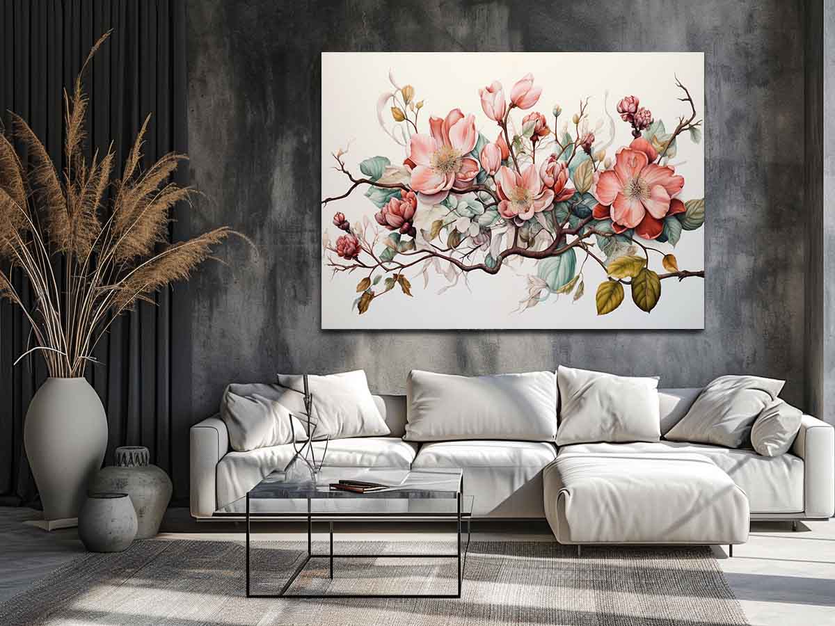 Flower Art Canvas Art Print-2