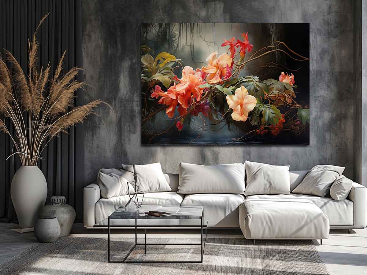 Flower Botanical Art Canvas Art Print-2