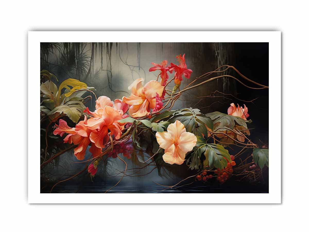 Flower Botanical Art Canvas Art Print-8