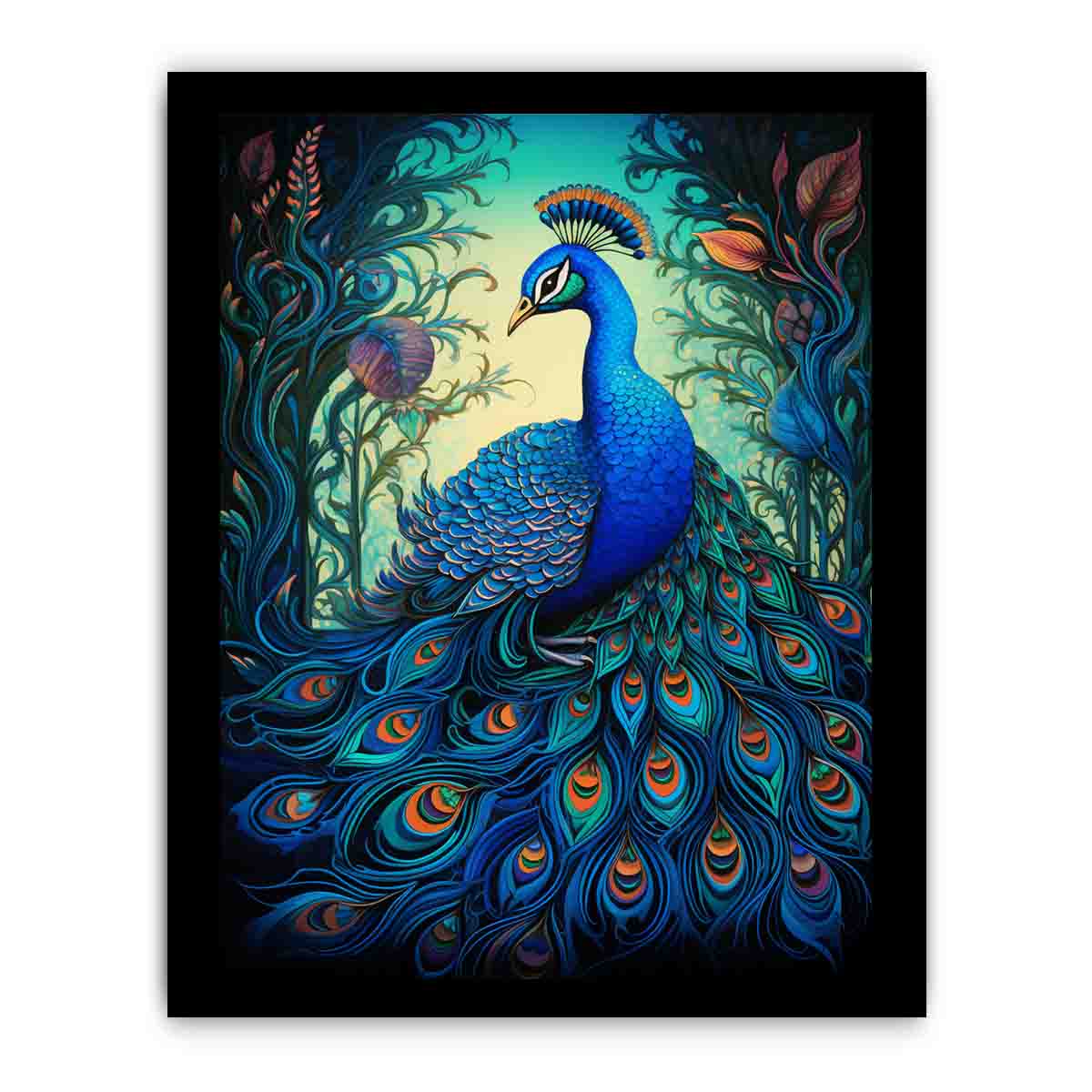 Beautiful Peacock  Canvas Art Print-7
