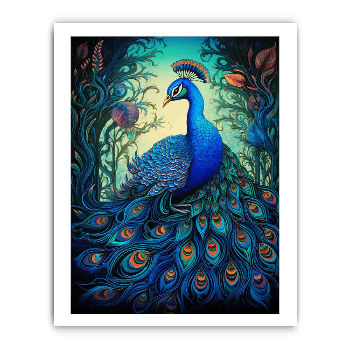 Beautiful Peacock  Canvas Art Print-8