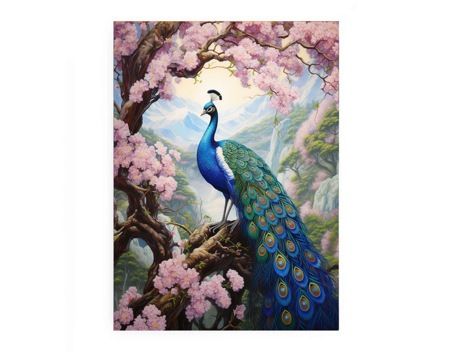 Peacock Art  Canvas Art Print-0