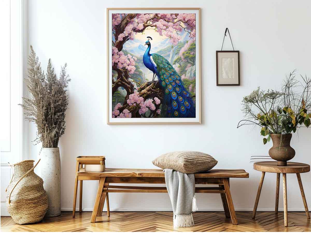 Peacock Art  Canvas Art Print-2