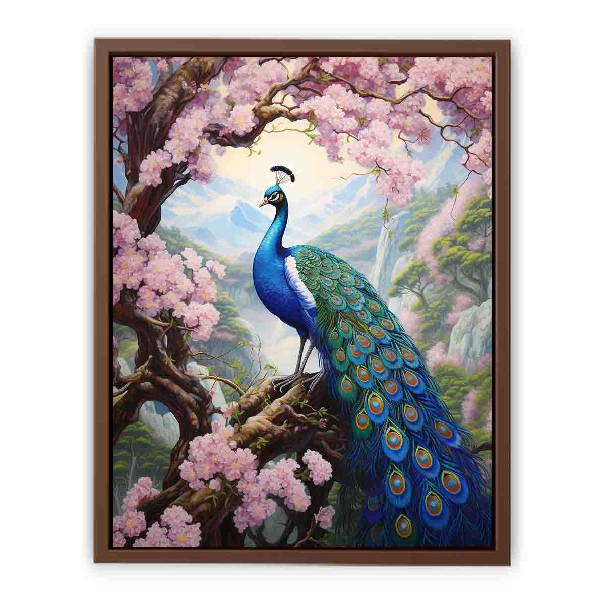 Peacock Art  Canvas Art Print-6