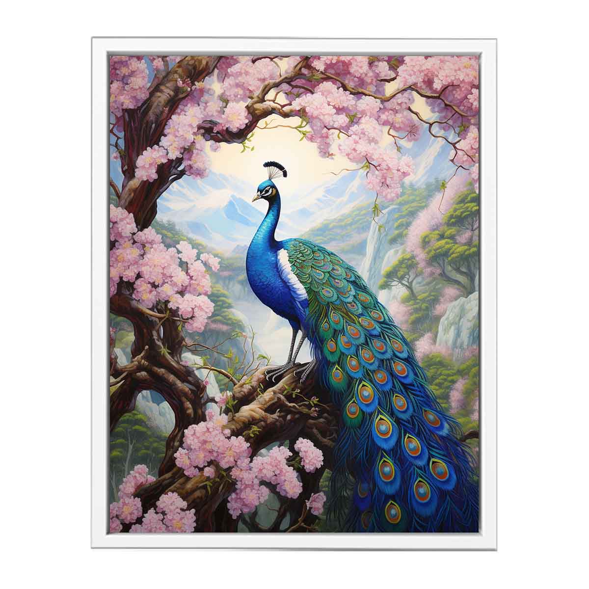 Peacock Art  Canvas Art Print-5