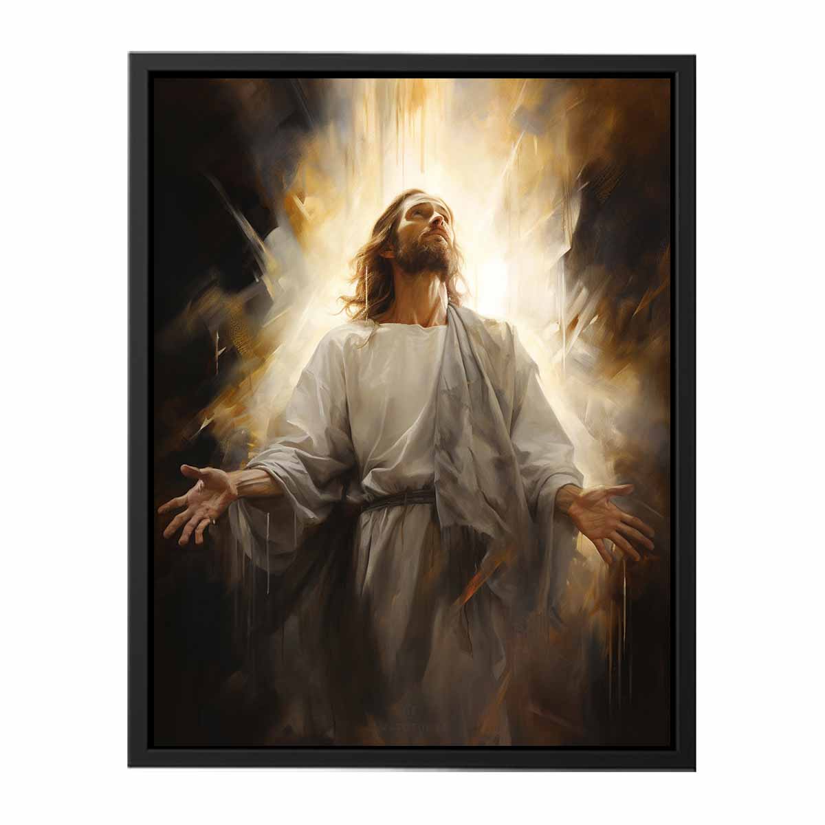 Jesus  Painting Canvas Art Print-4