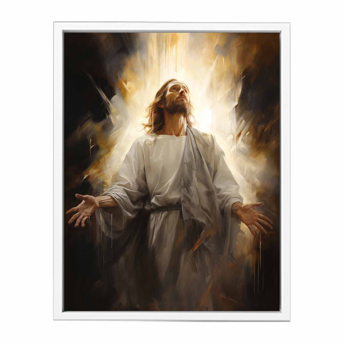 Jesus  Painting Canvas Art Print-5