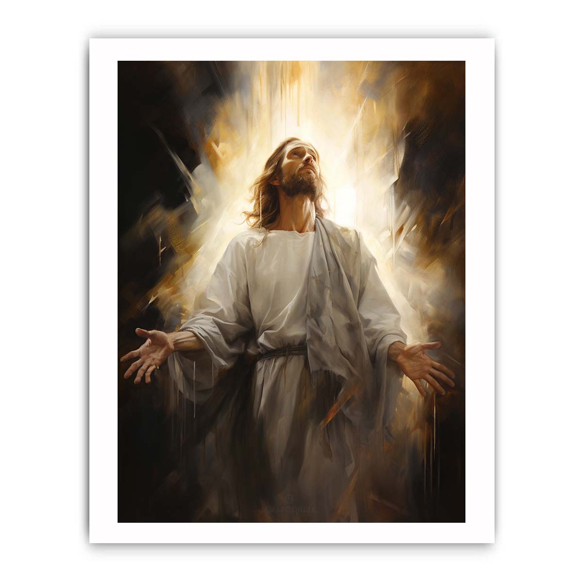 Jesus  Painting Canvas Art Print-8