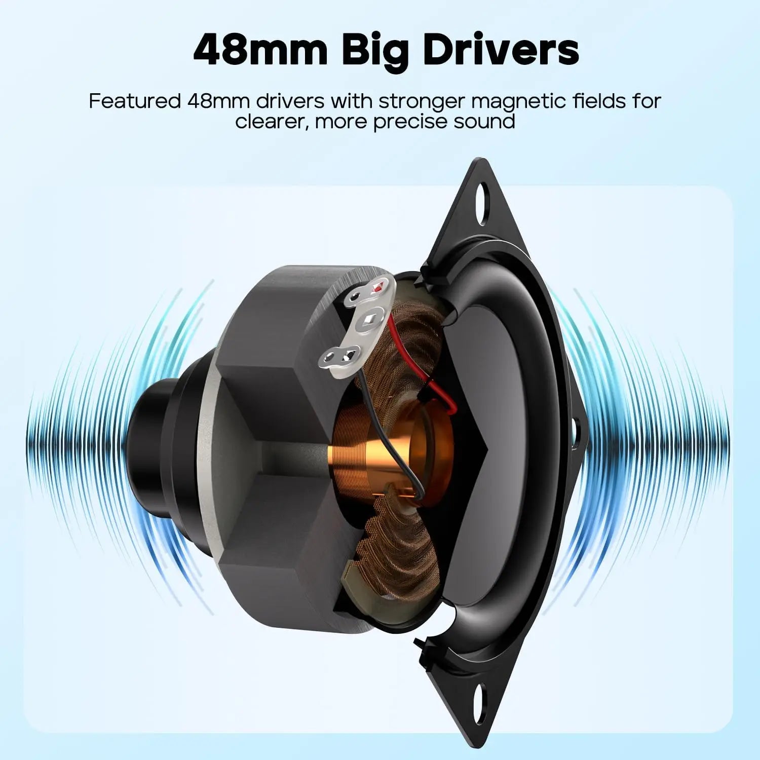 Mini Bluetooth Speake with Waterproof and 12H Playtime (Black)-3