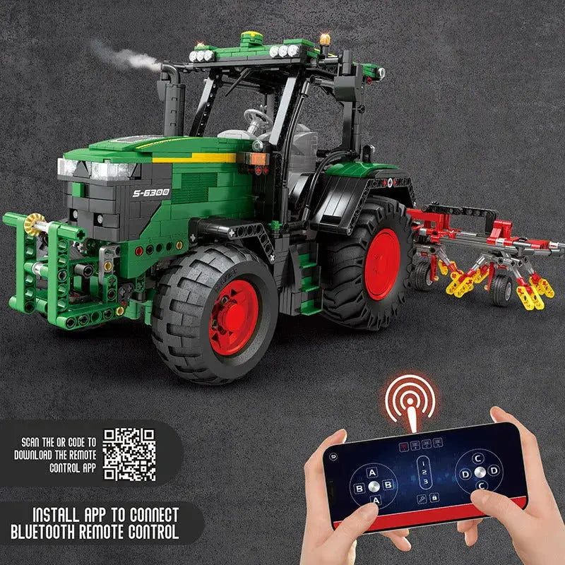 Tech Group Set - Construction Tractor RC Model Building Block Toys-1