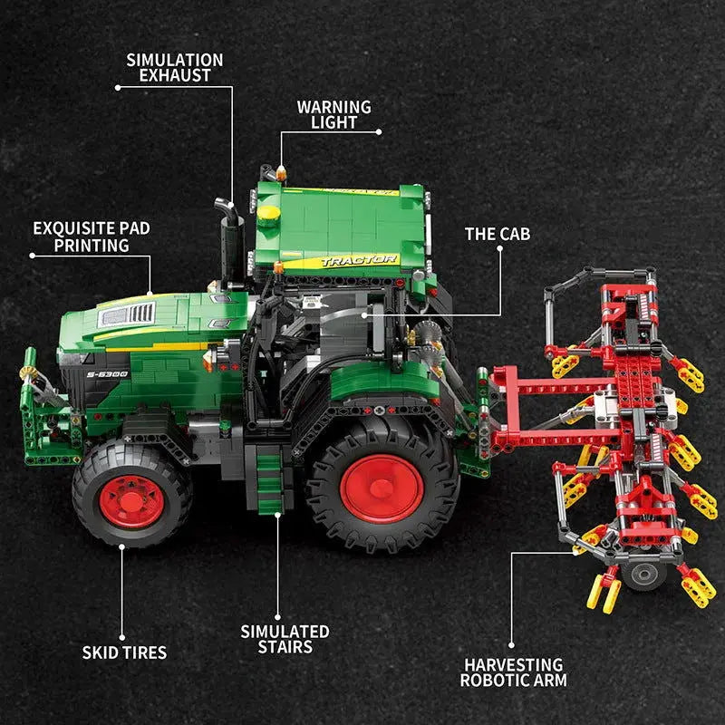 Tech Group Set - Construction Tractor RC Model Building Block Toys-2