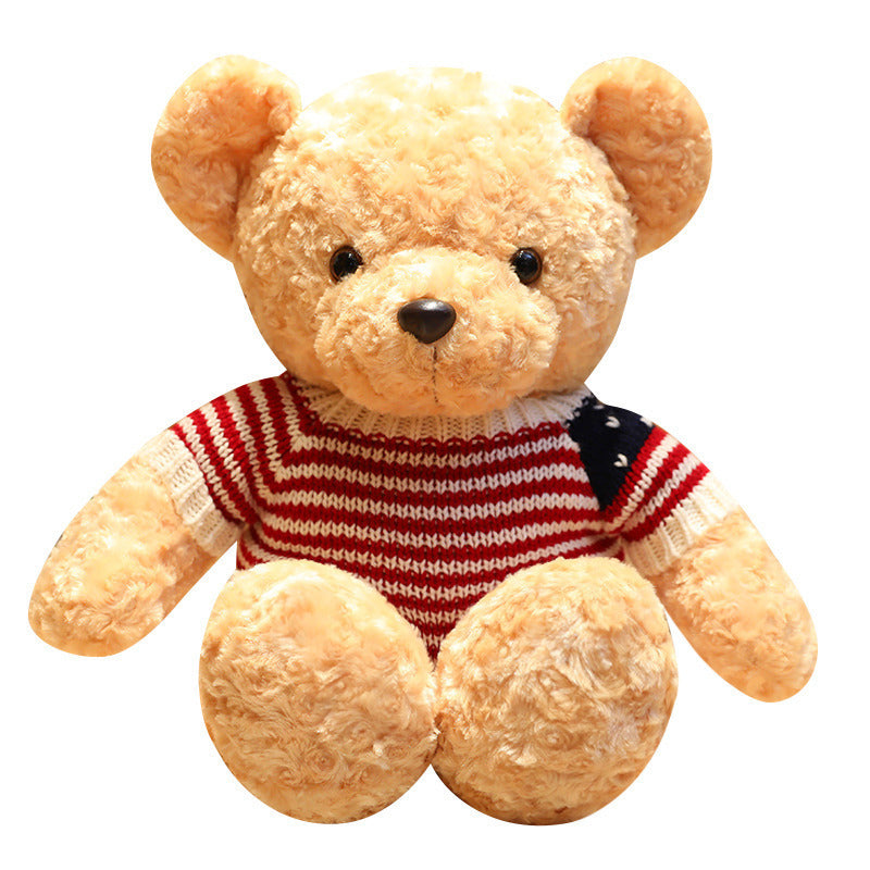 Teddy Bear with American Flag Sweater-2