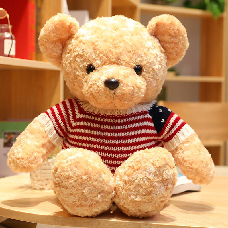 Teddy Bear with American Flag Sweater-4