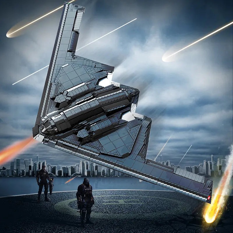 The Ultimate 150cm B-2 Stealth Bomber 6808pcs-4