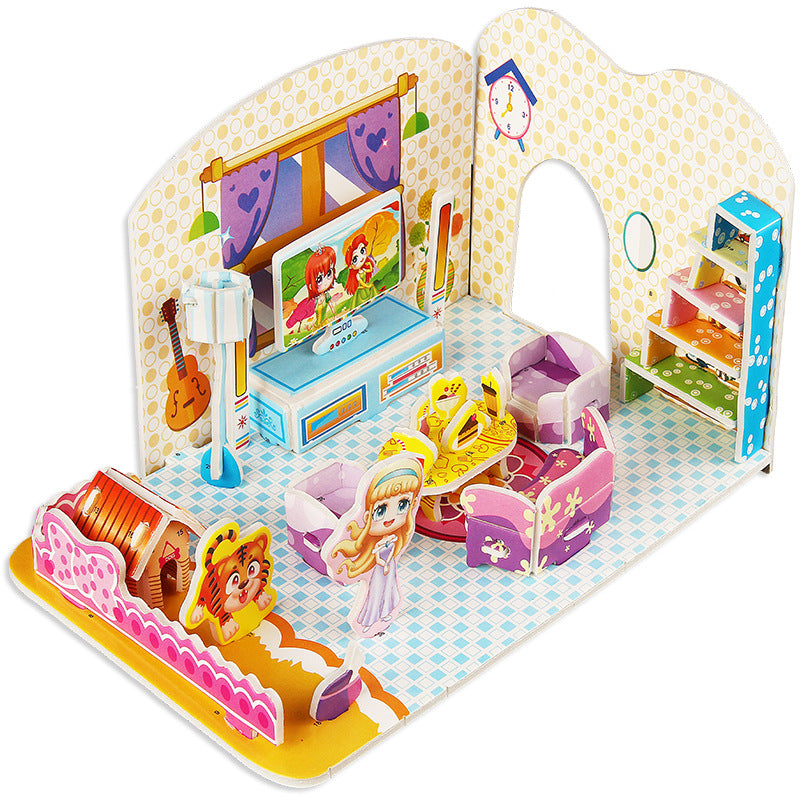 Three-dimensional Paper Puzzle Educational Toys for Kindergarten-8