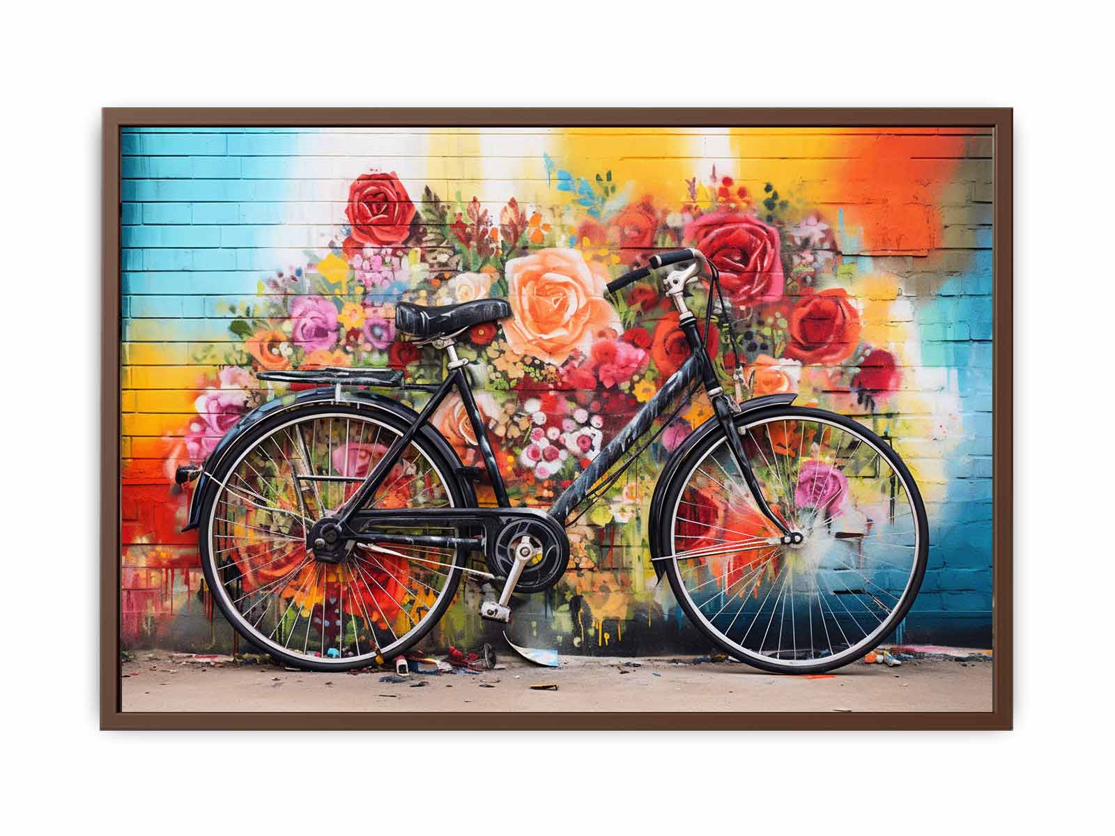 Bicycle Art Painting Canvas Art Print-6