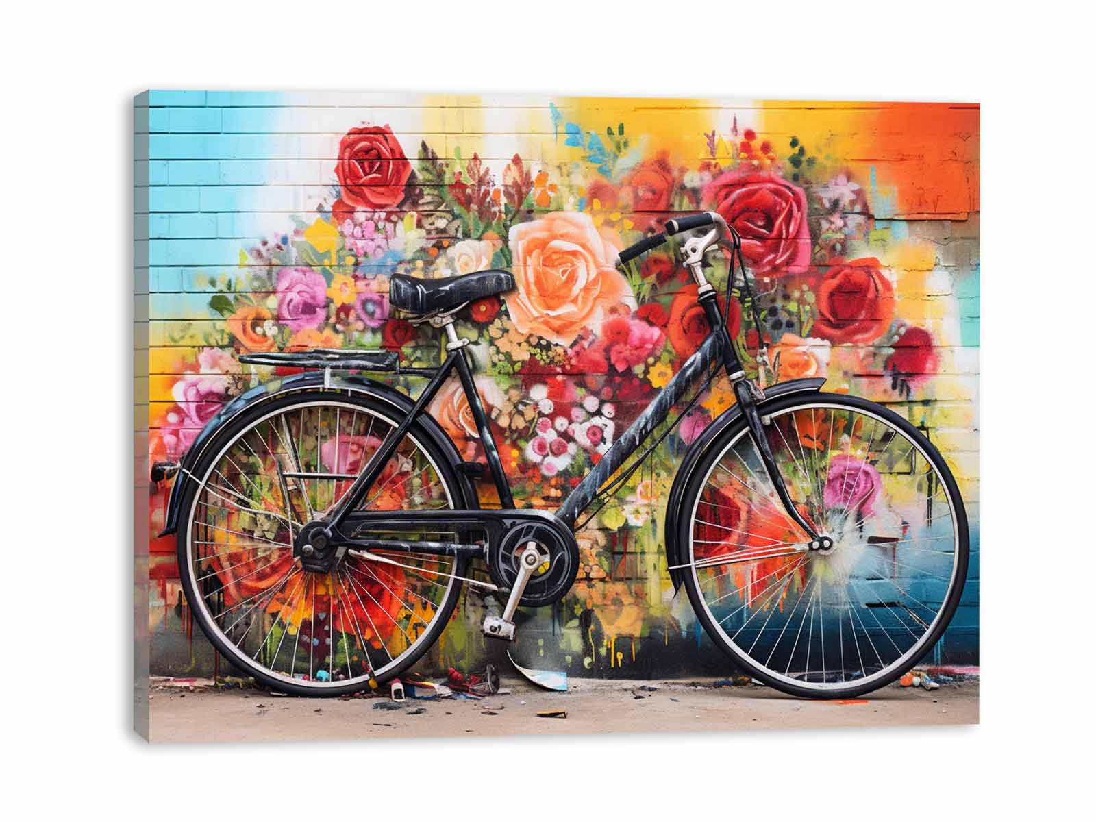 Bicycle Art Painting Canvas Art Print-3