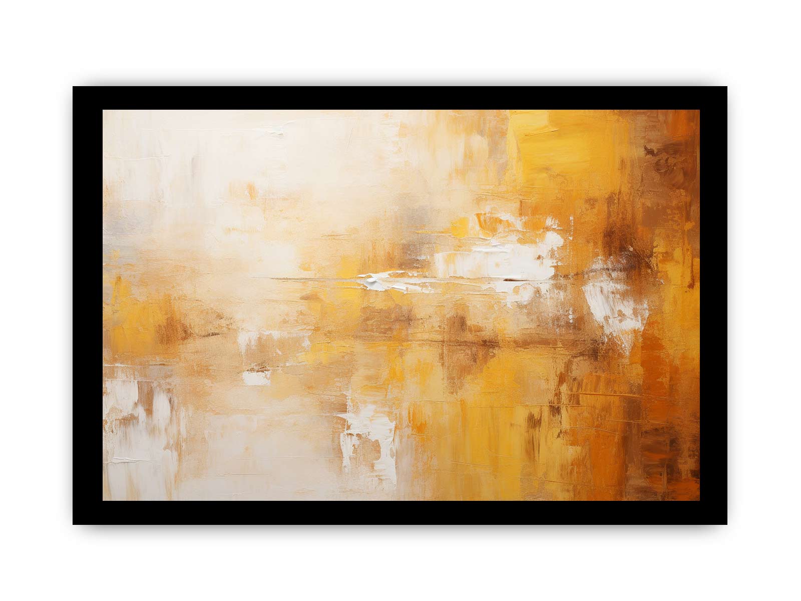 Abstract Brown Painting Canvas Art Print-7