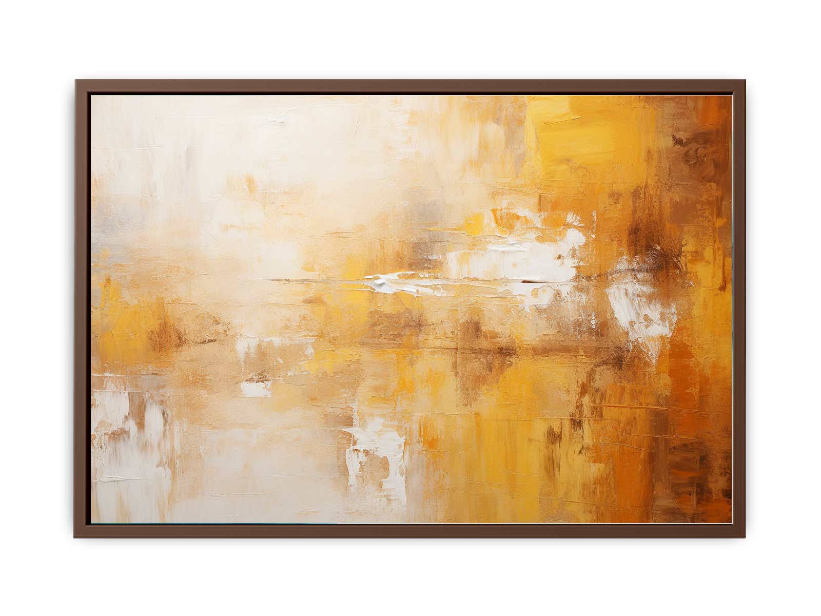 Abstract Brown Painting Canvas Art Print-6