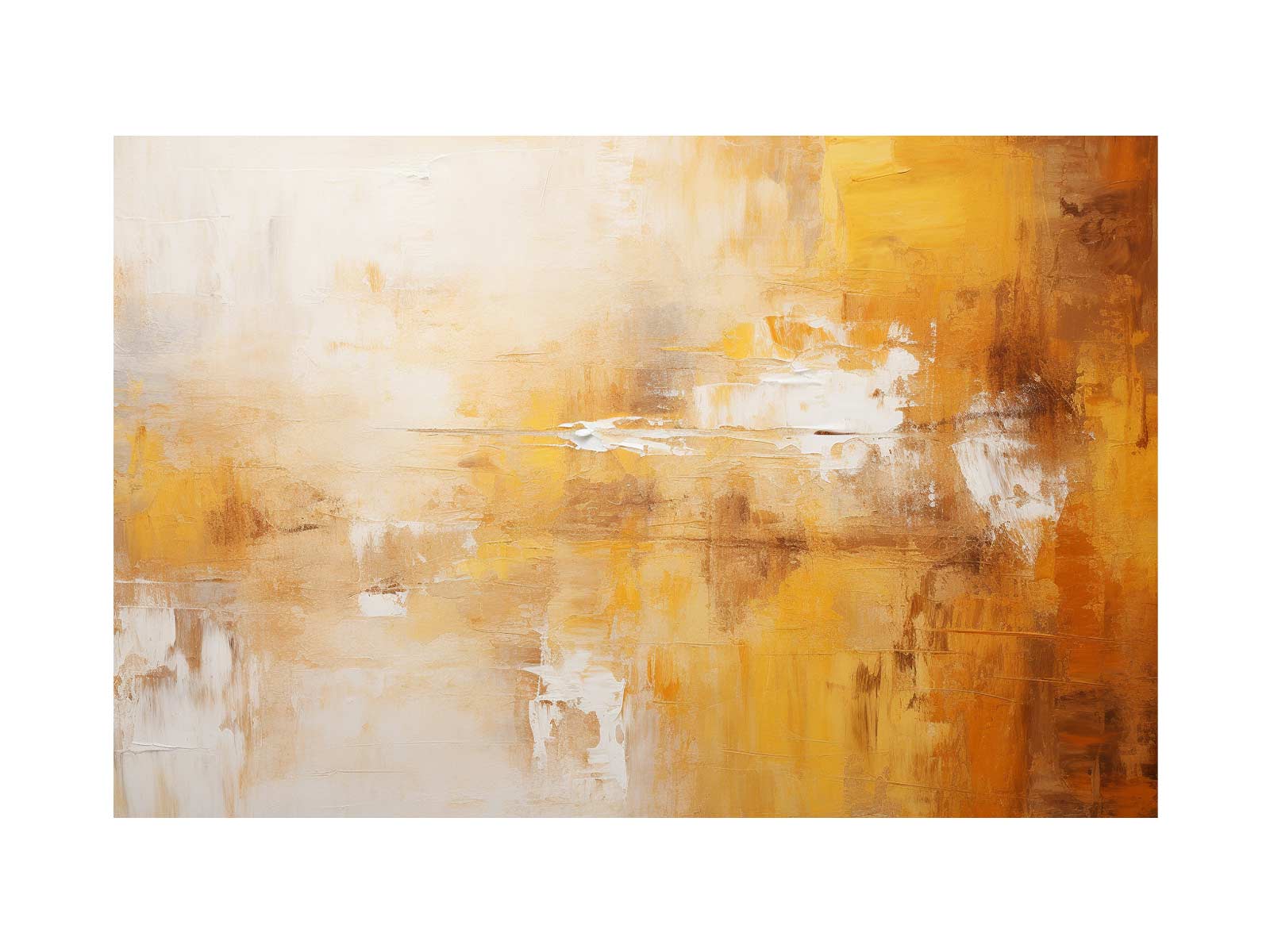 Abstract Brown Painting Canvas Art Print-0