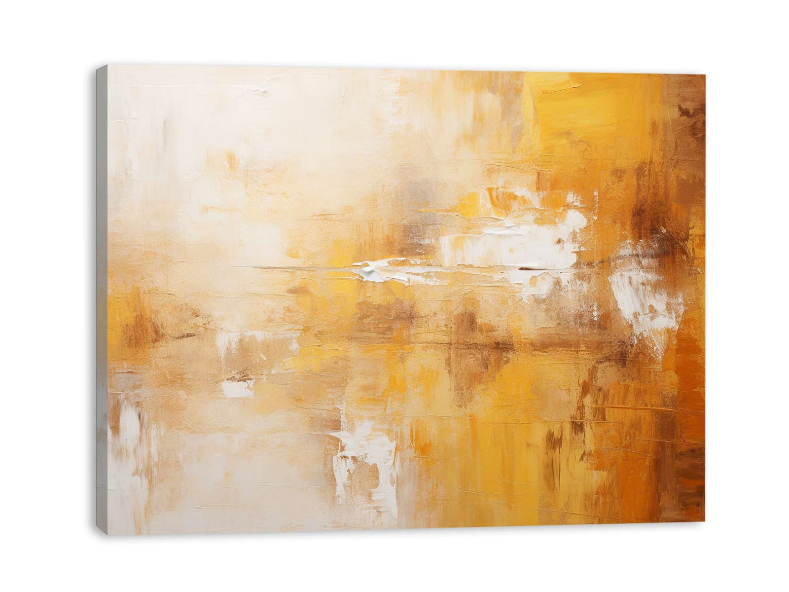 Abstract Brown Painting Canvas Art Print-3