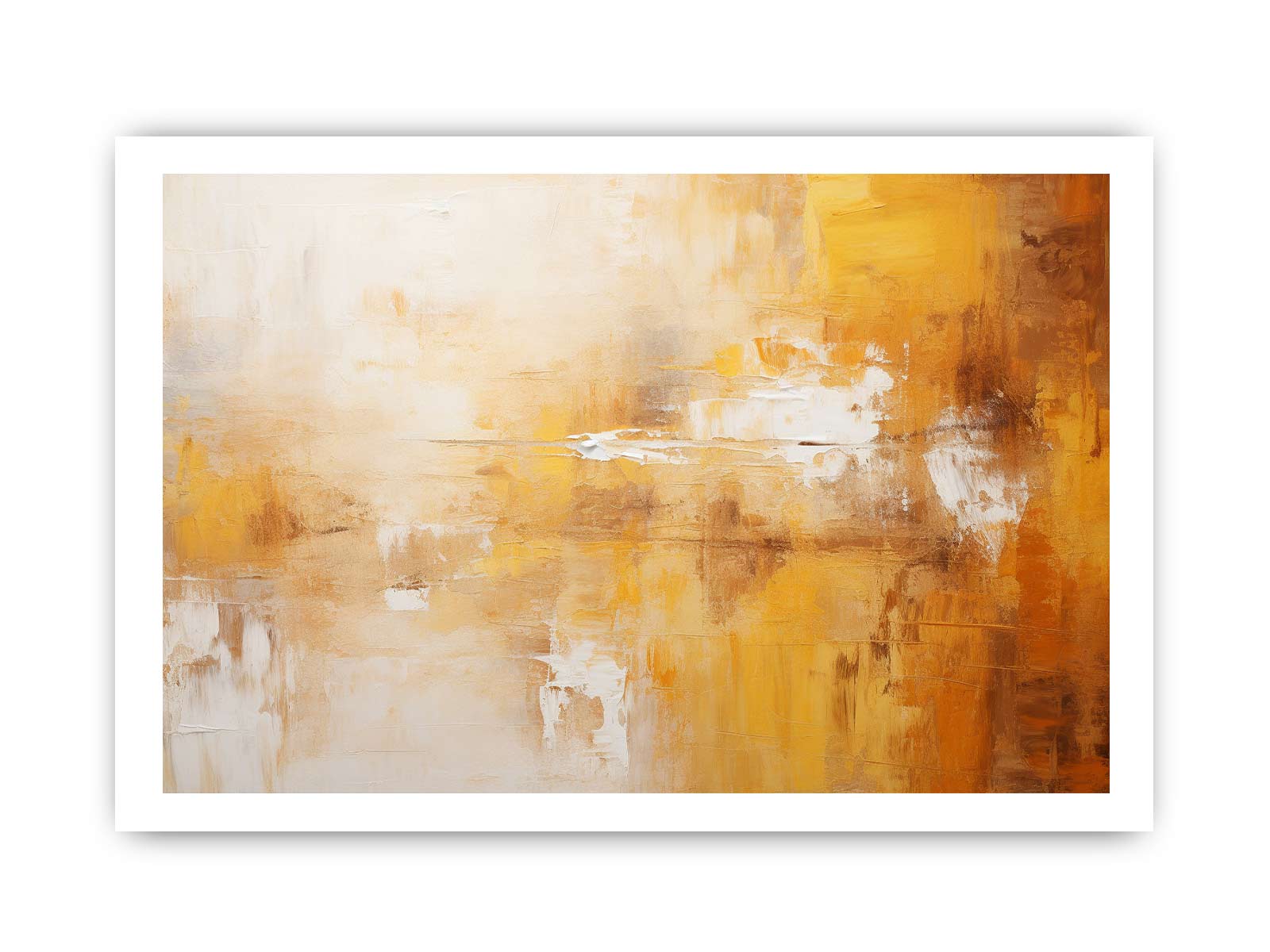 Abstract Brown Painting Canvas Art Print-8