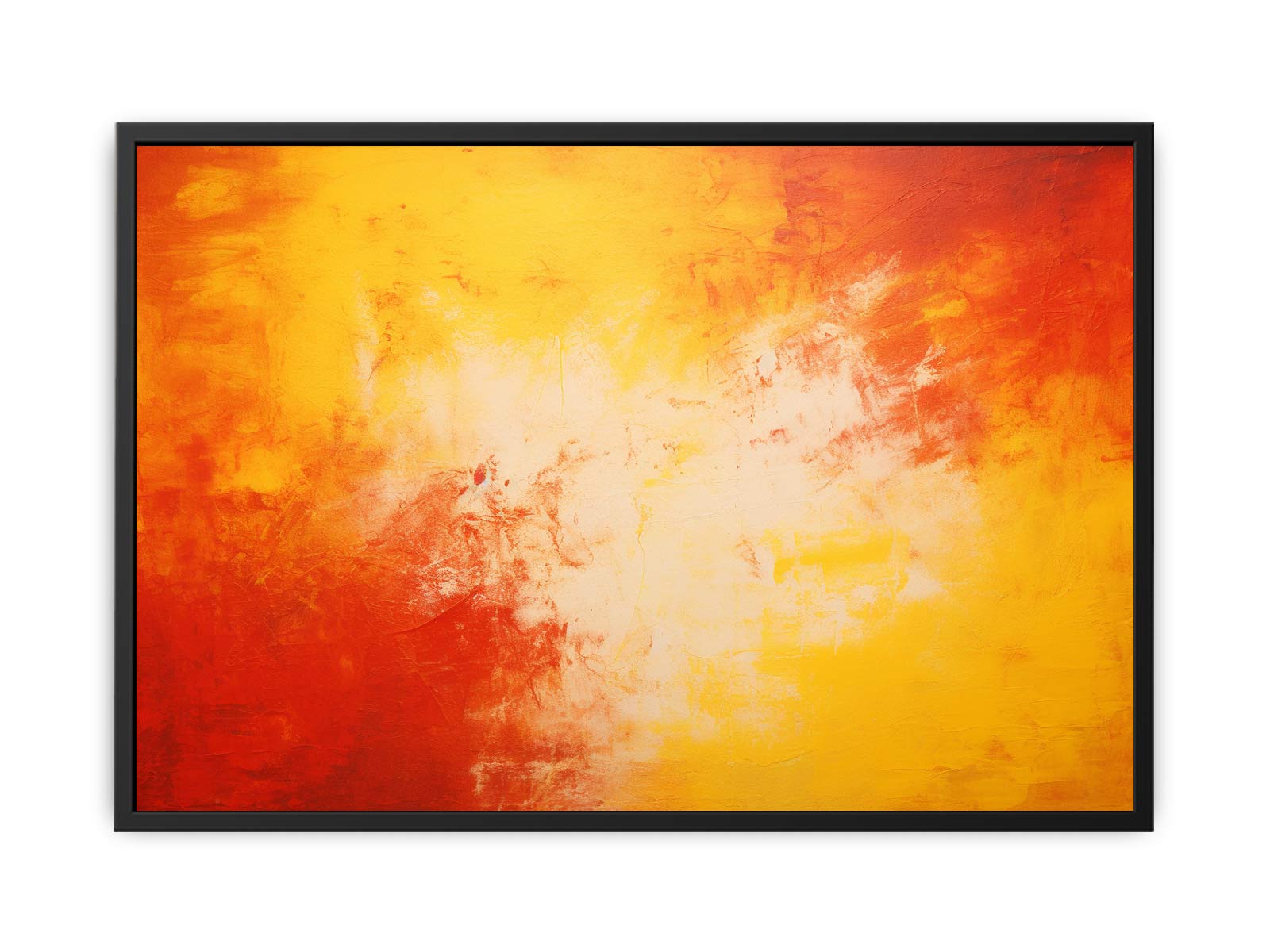 Red Yellow Art Painting on Canvas Art Print-4