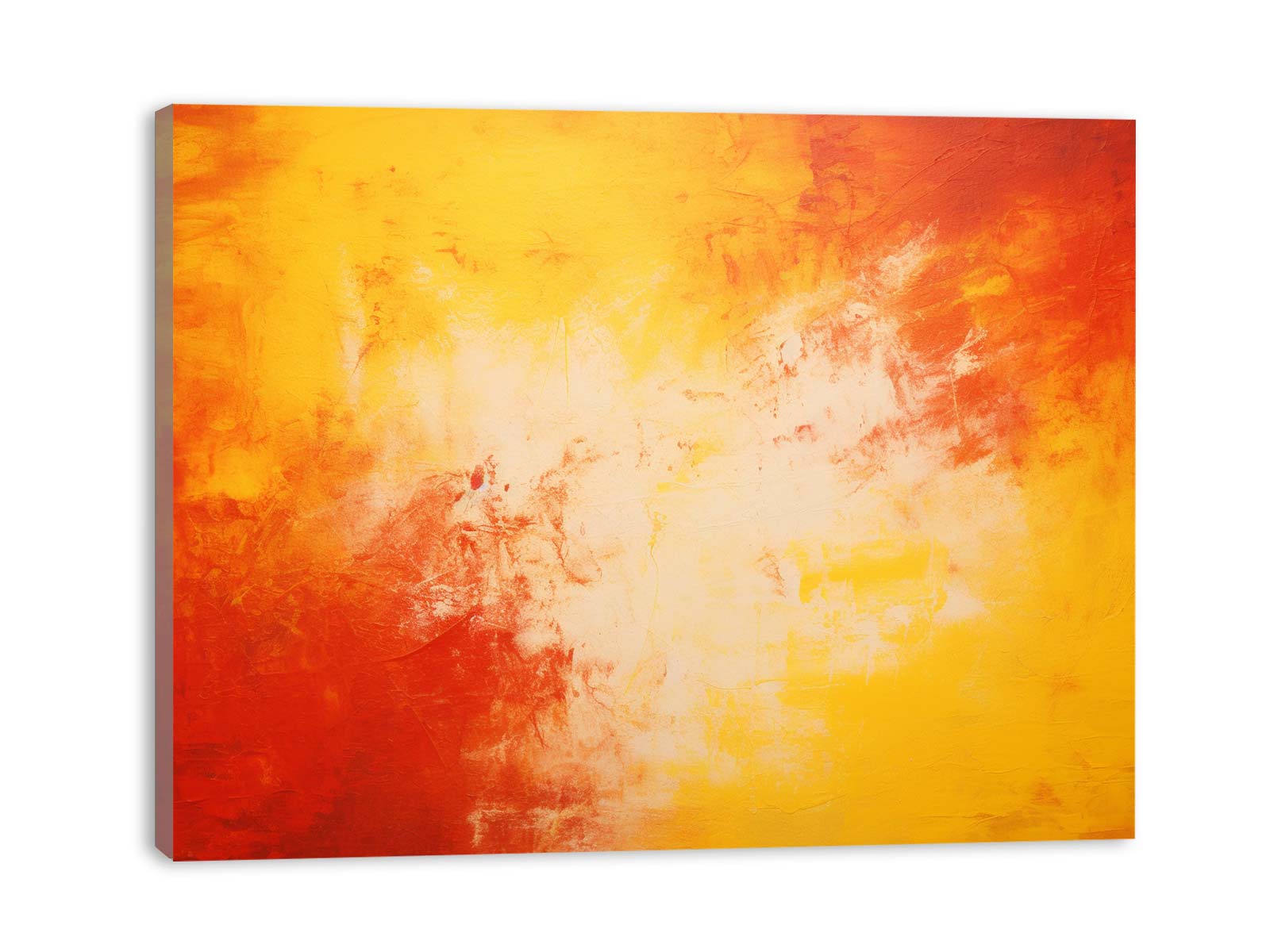 Red Yellow Art Painting on Canvas Art Print-3
