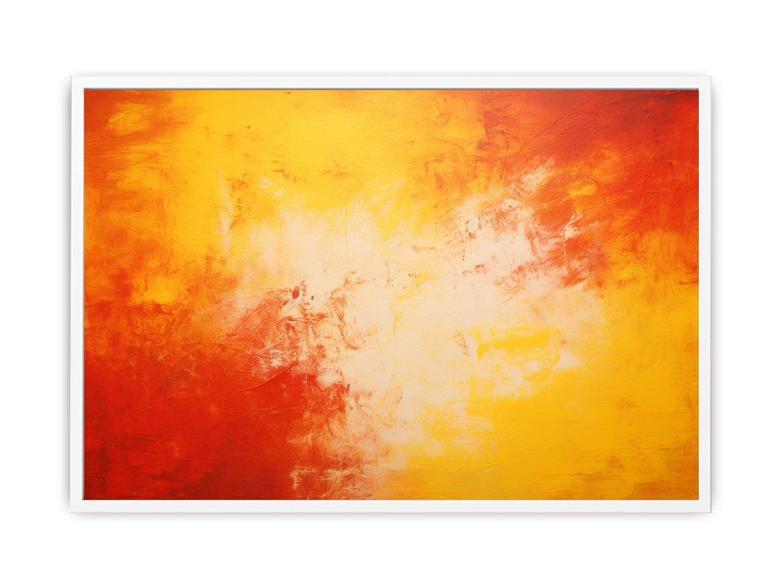 Red Yellow Art Painting on Canvas Art Print-5