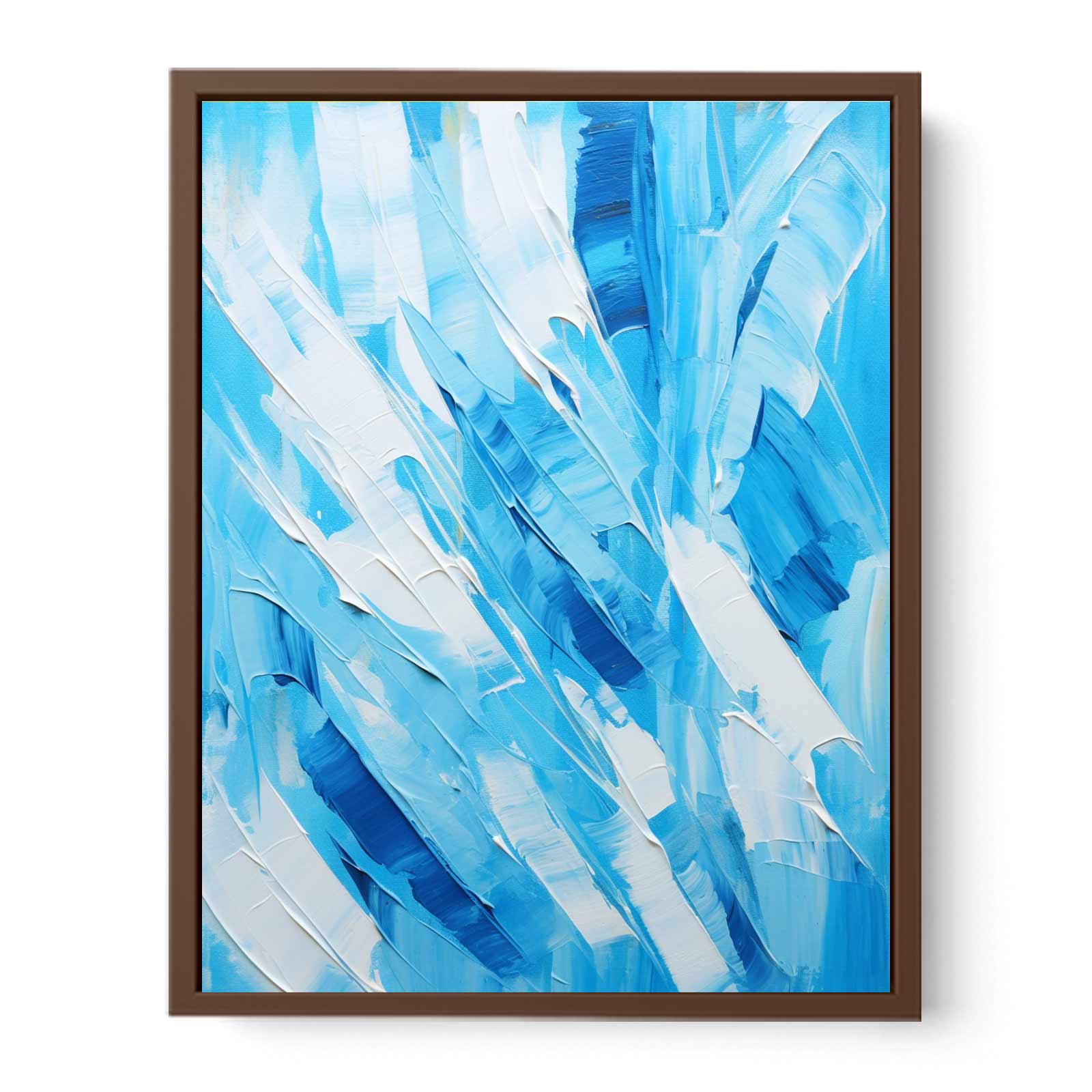 Abstract Blue Painting Canvas Art Print-6