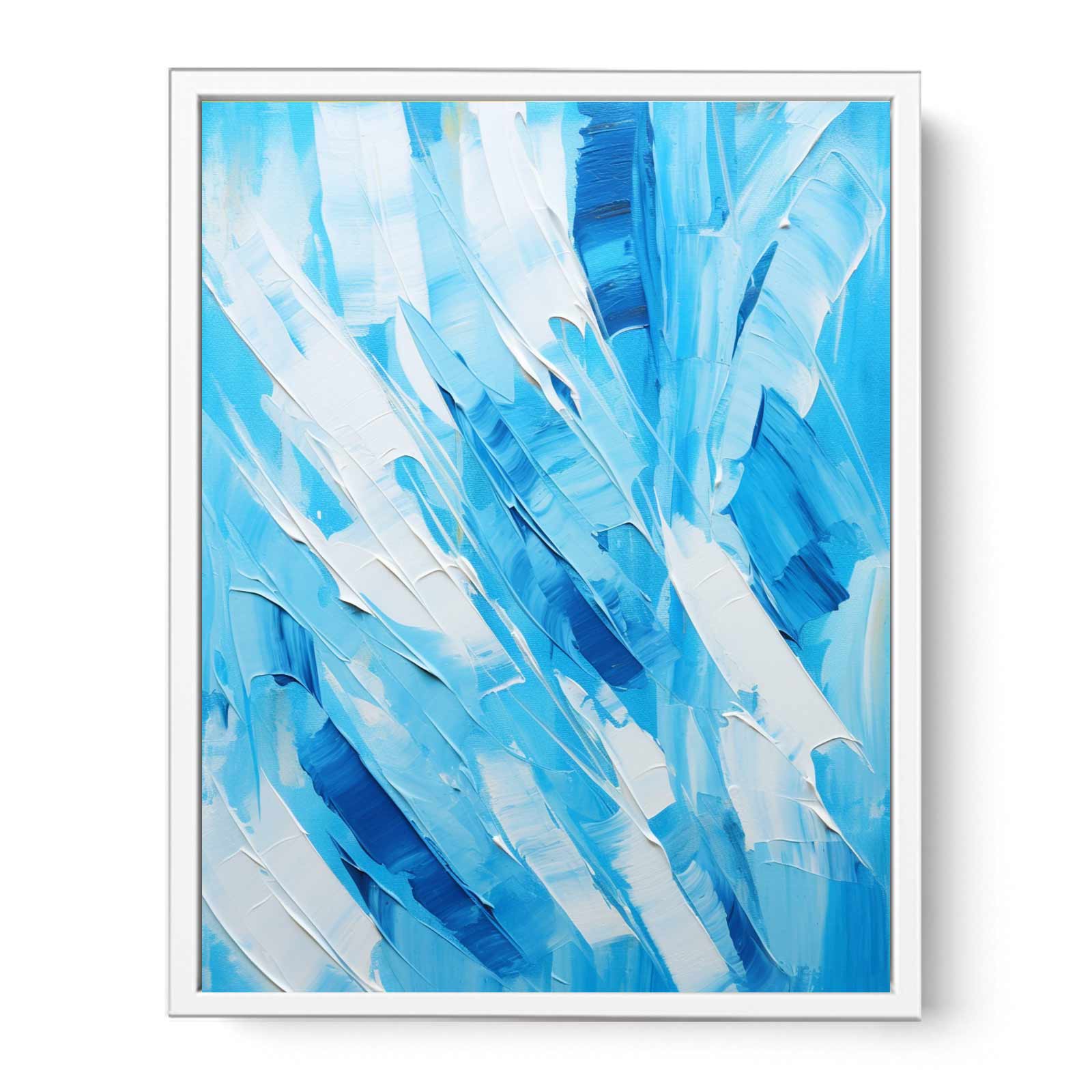 Abstract Blue Painting Canvas Art Print-5