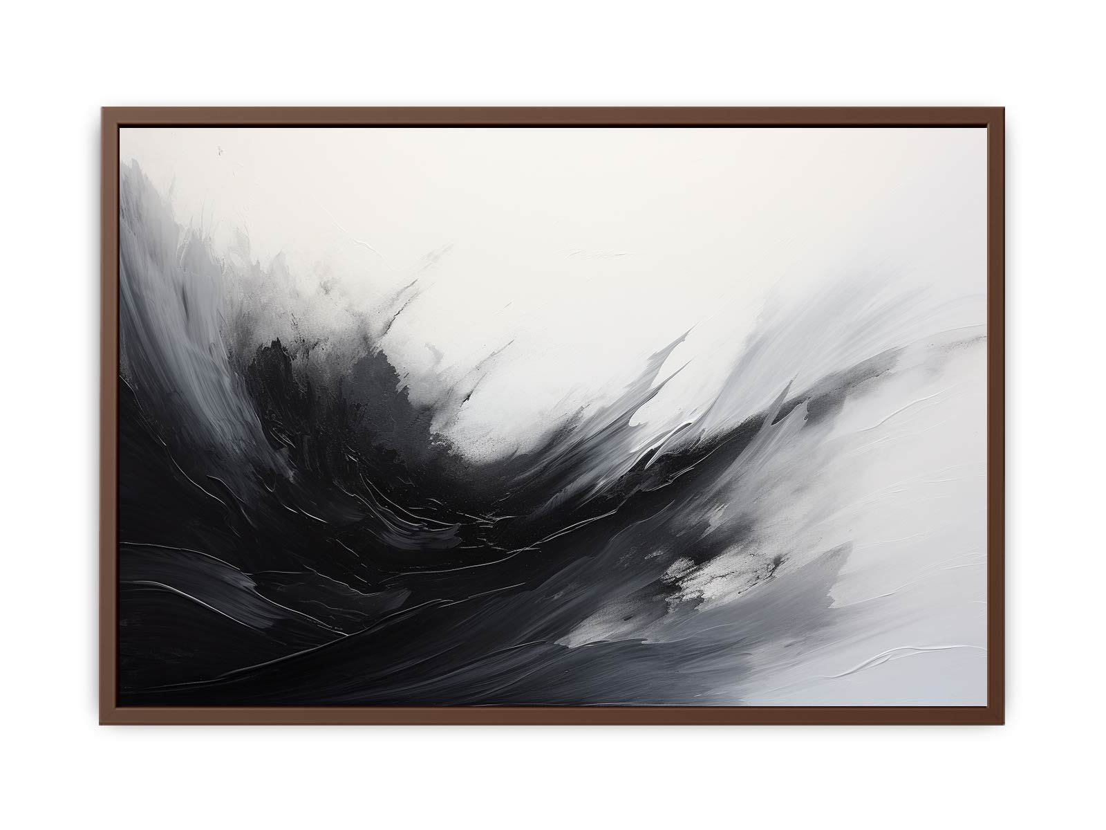 Abstract Black Painting Canvas Art Print-6