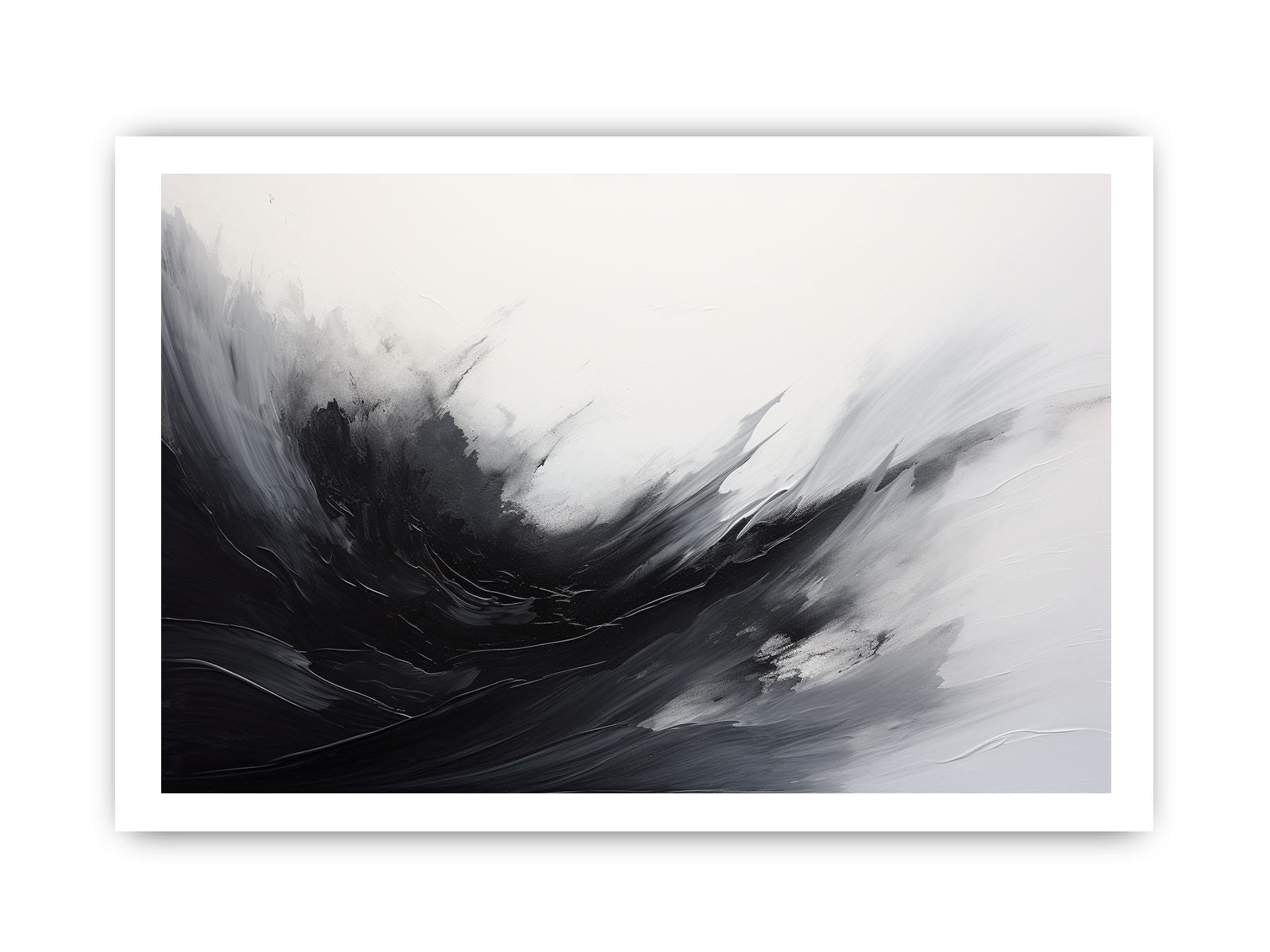Abstract Black Painting Canvas Art Print-8