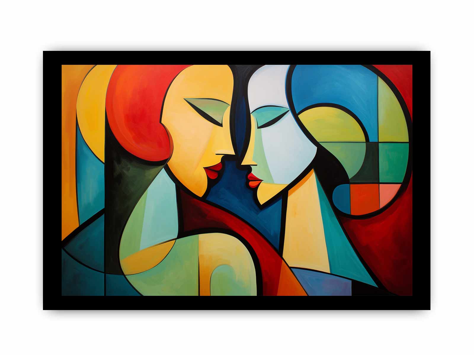 Two Women Modern Art Canvas Art Print-7