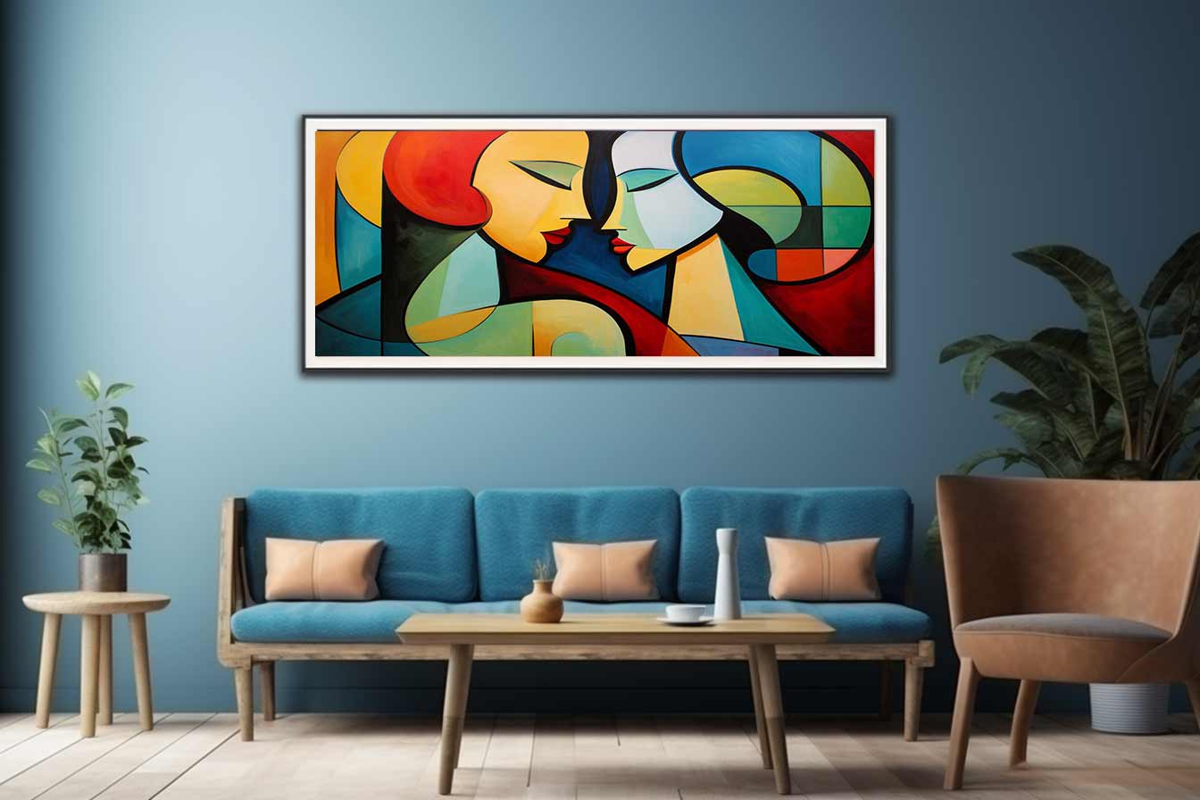 Two Women Modern Art Canvas Art Print-2