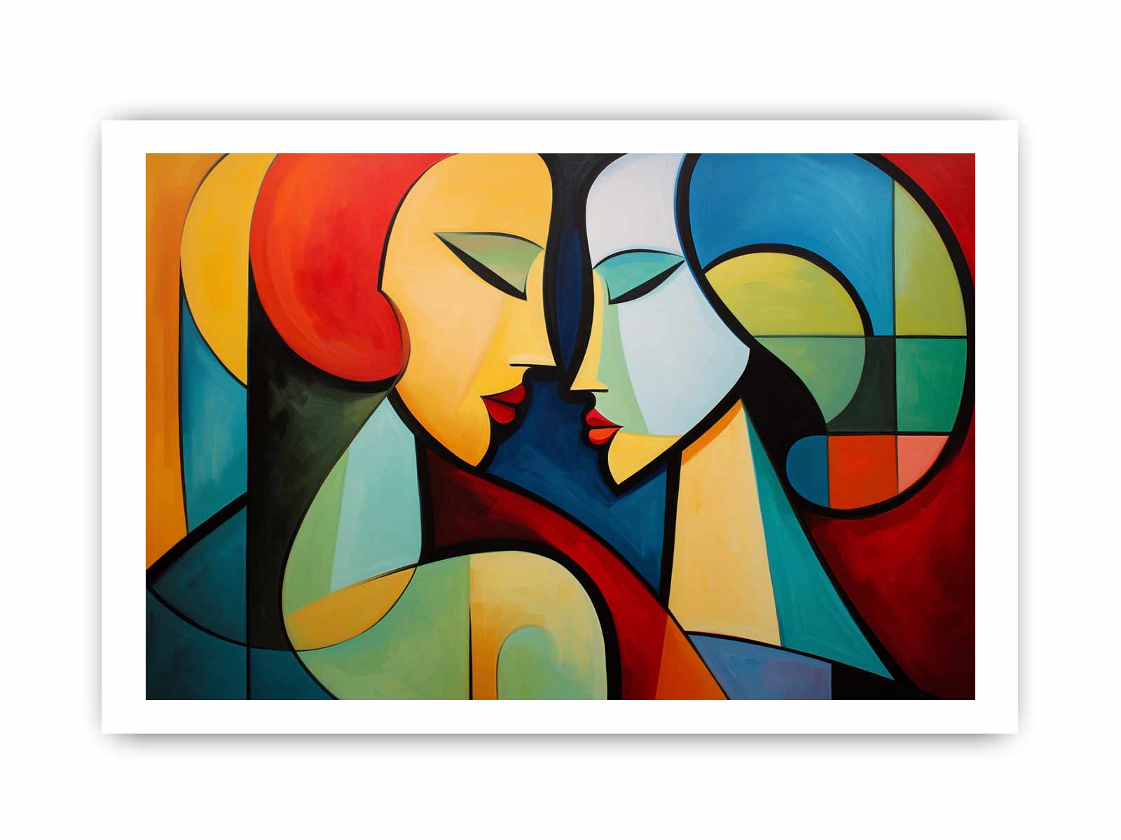 Two Women Modern Art Canvas Art Print-8