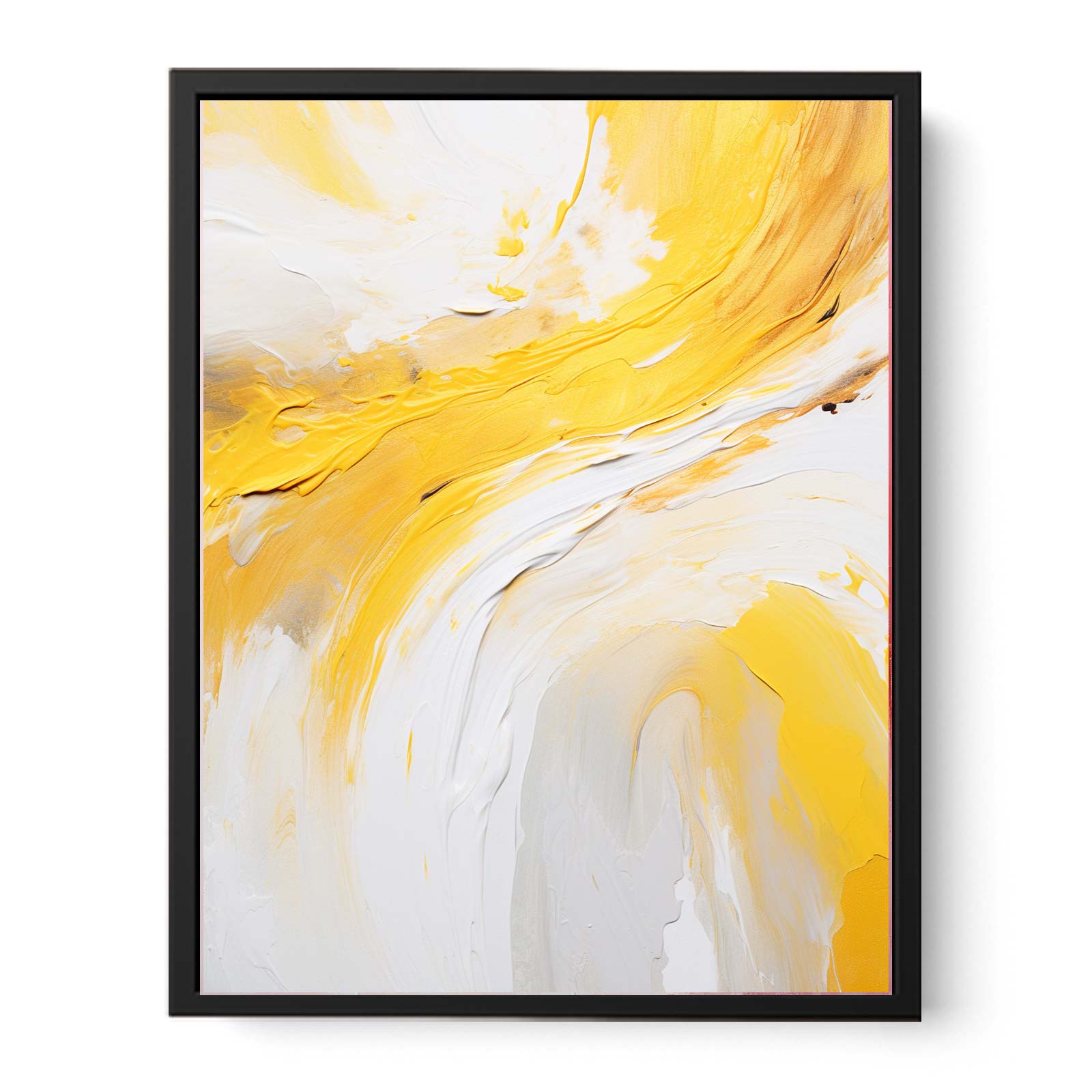 Yellow Knife Abstract Art Painting Canvas Art Print-4