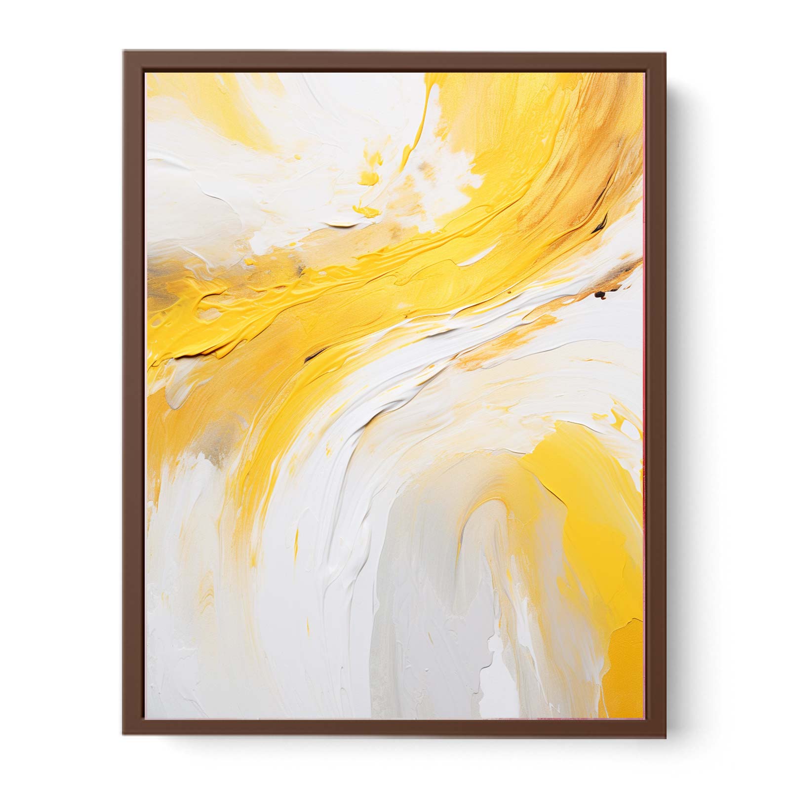 Yellow Knife Abstract Art Painting Canvas Art Print-6