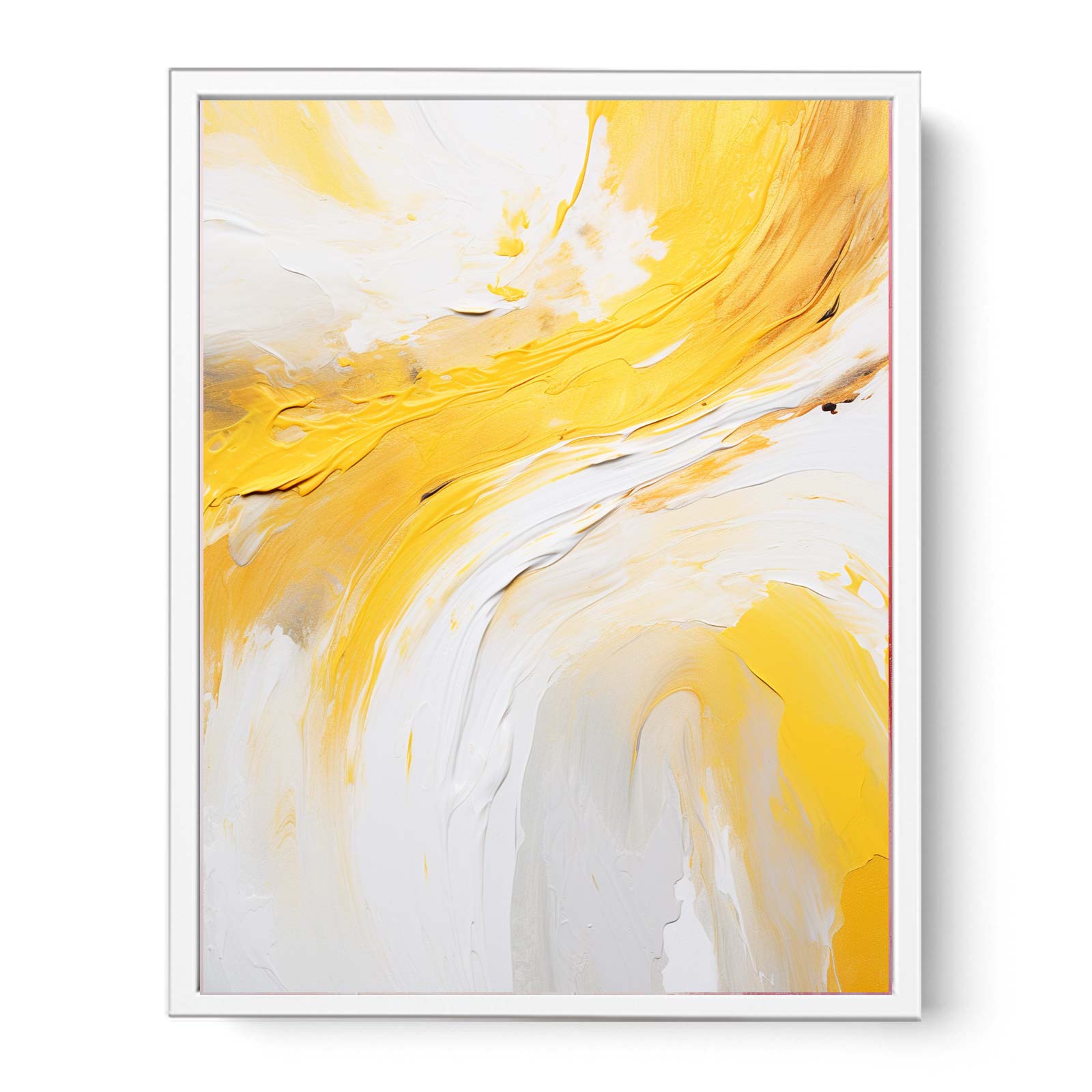 Yellow Knife Abstract Art Painting Canvas Art Print-5