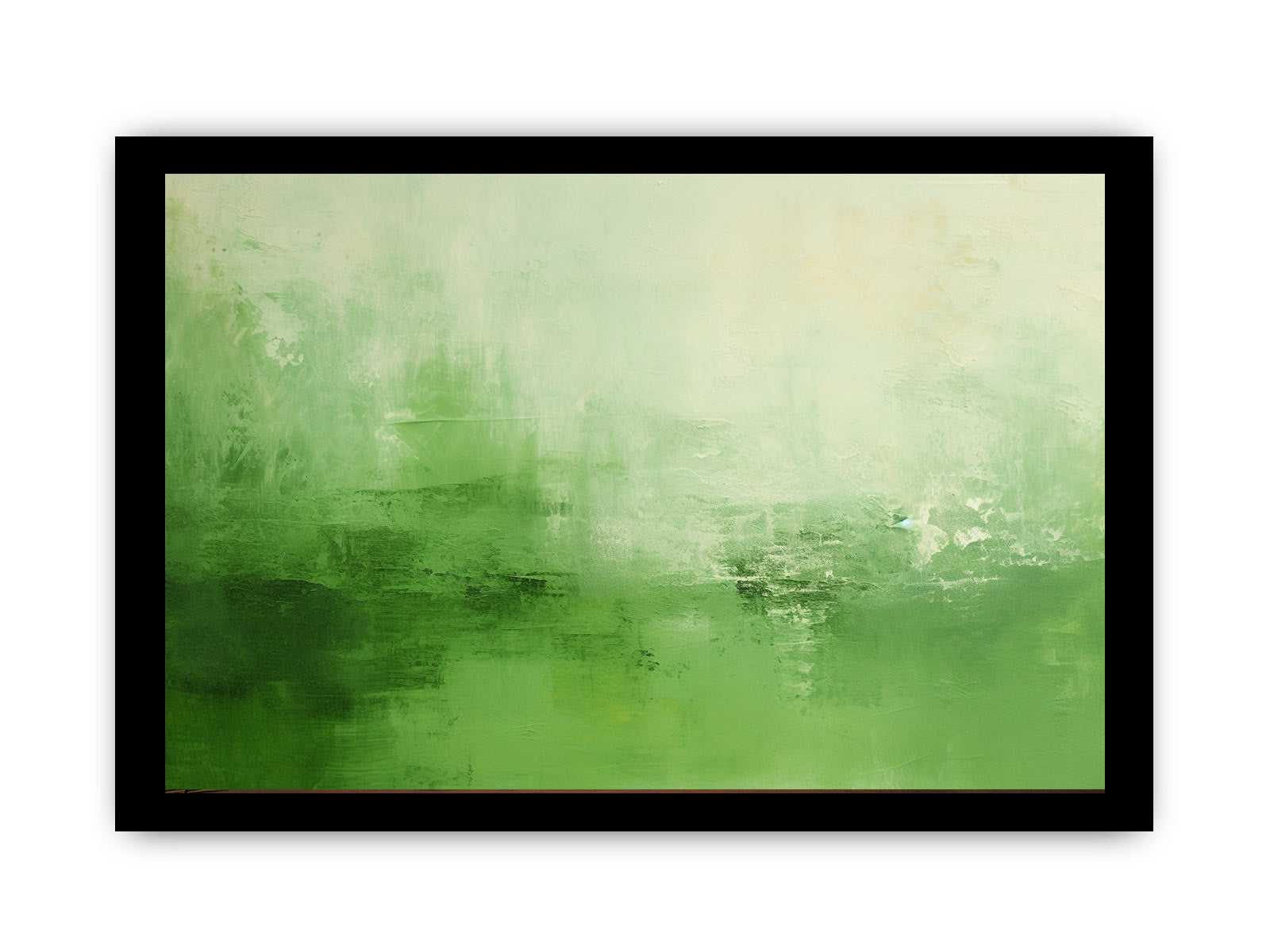 Green Abstract Painting Canvas Art Print-7