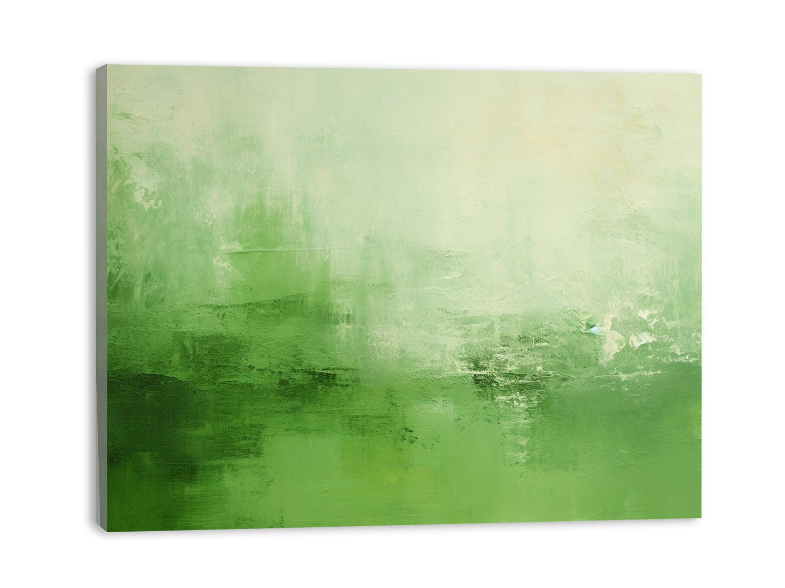 Green Abstract Painting Canvas Art Print-3