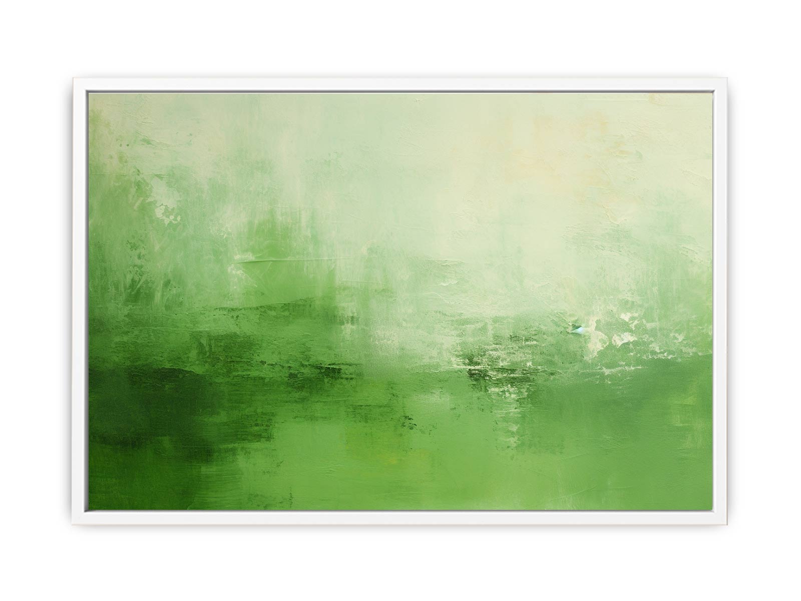 Green Abstract Painting Canvas Art Print-5