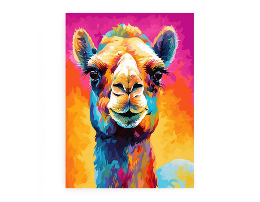 Camel Modern Art Canvas Art Print-0