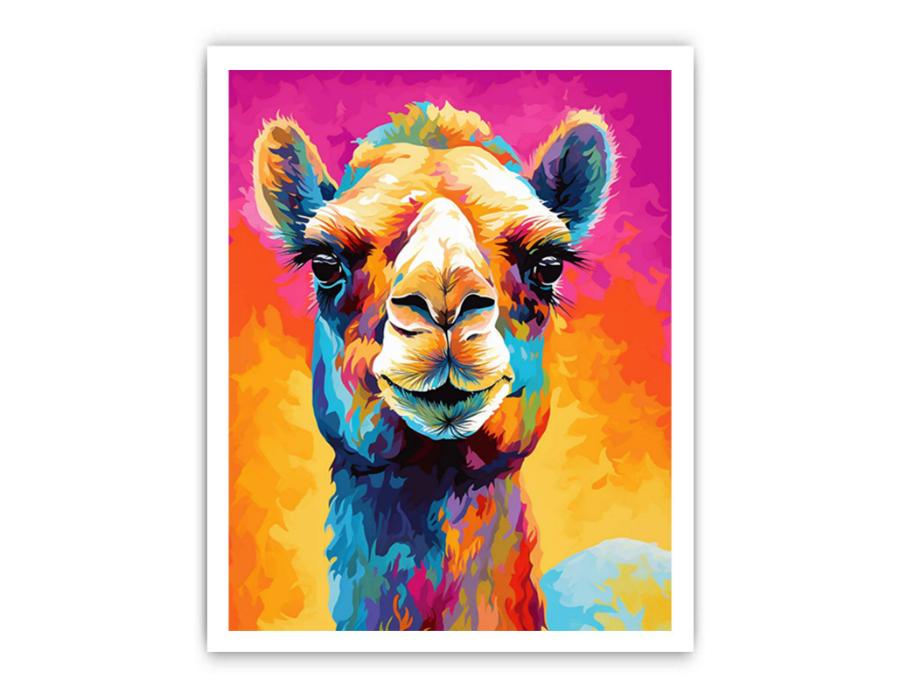 Camel Modern Art Canvas Art Print-8