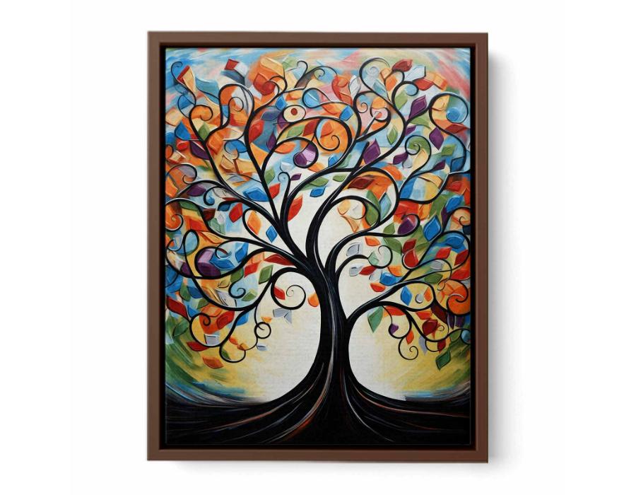 Tree Modern Canvas Art Print-6